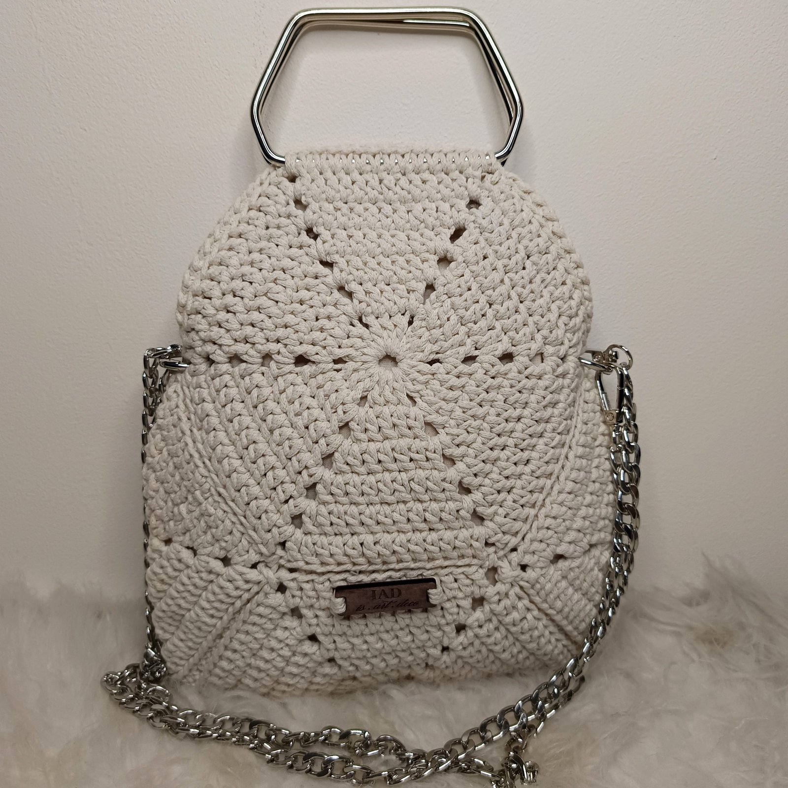 Sac coton blanc cassé