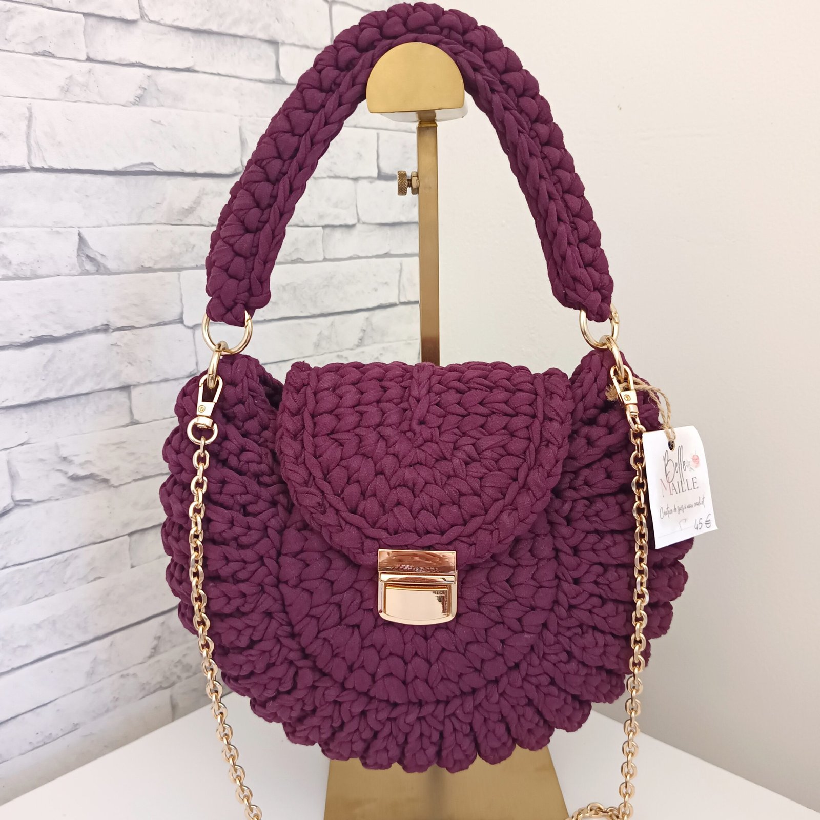 sac crochet oreo
