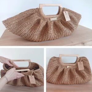 sac crochet raphia