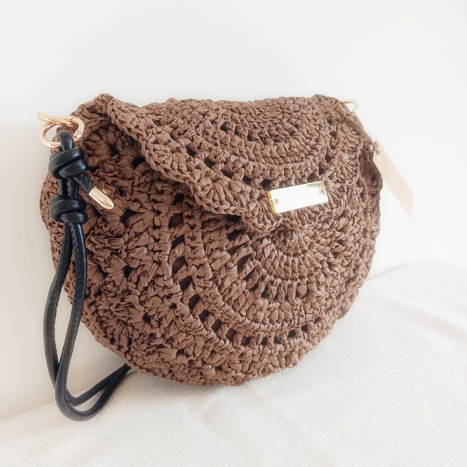 sac crochet raphia